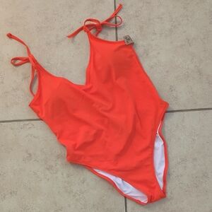 NWT PINK Victoria's Secret Bright Orange Swimsuit One Piece - XL